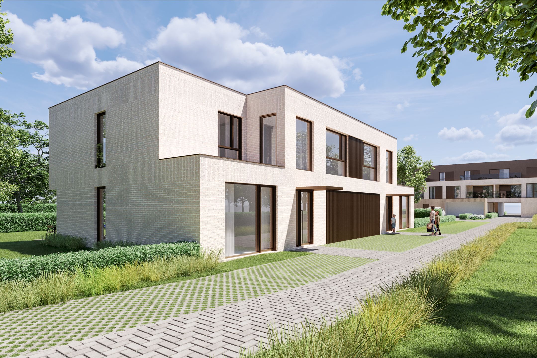 Nieuwbouwwoning in moderne stijl met inpandige garage foto {{pictureIndex}}