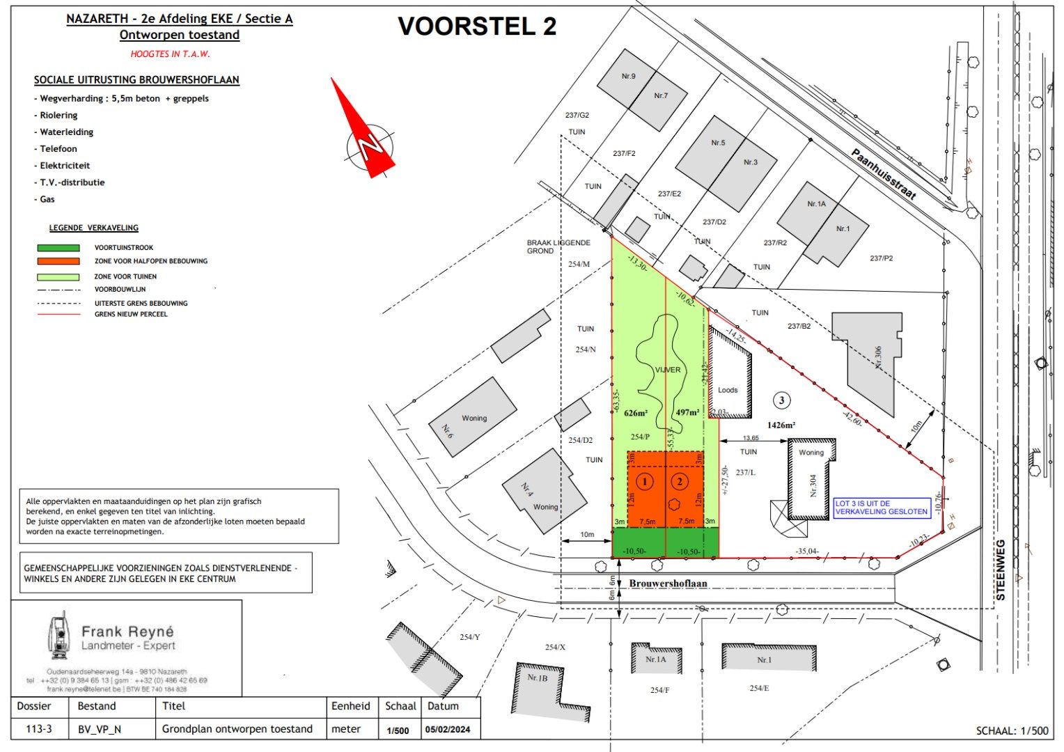 Bouwgrond op 1123 m² voor twee halfopen bebouwingen foto 5