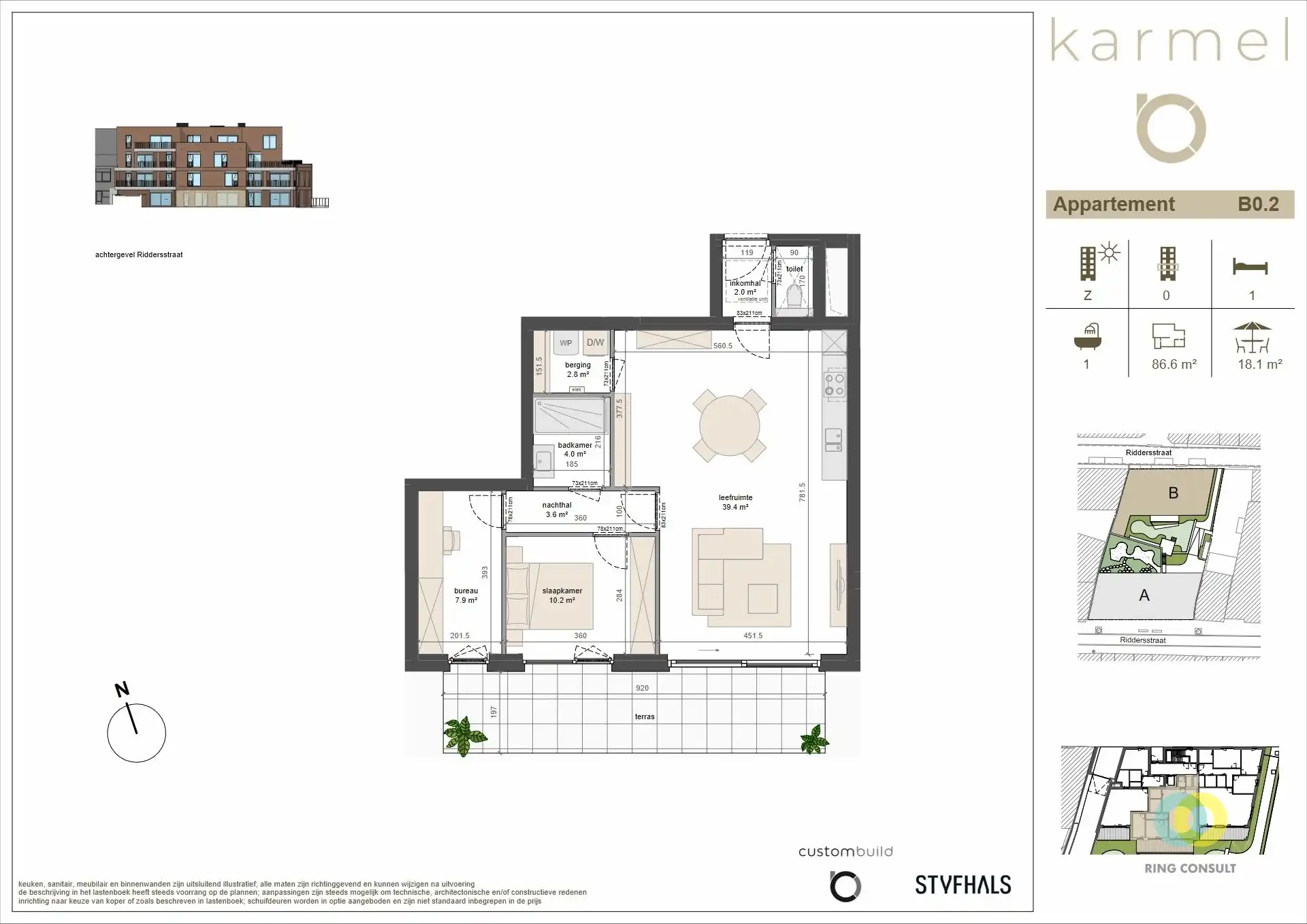 nieuwbouw appartement - 1 Kamer foto 2
