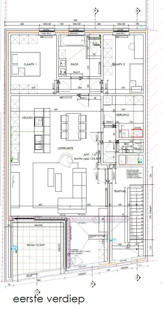 Appartement met 2 slaapkamers en een groot terras te Lichtervelde foto 5