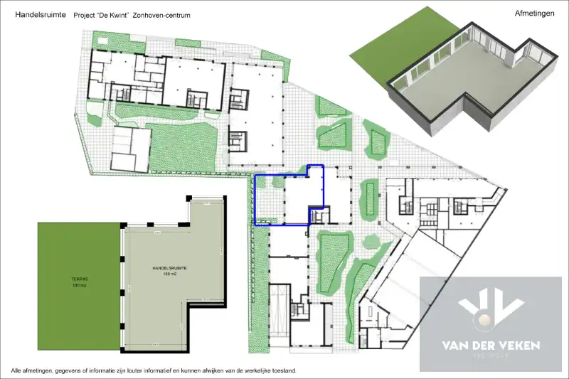 Casco en centraal gelegen nieuwbouw handelsgelijkvloers (160m²) met gezellig terras (130m²) foto 18
