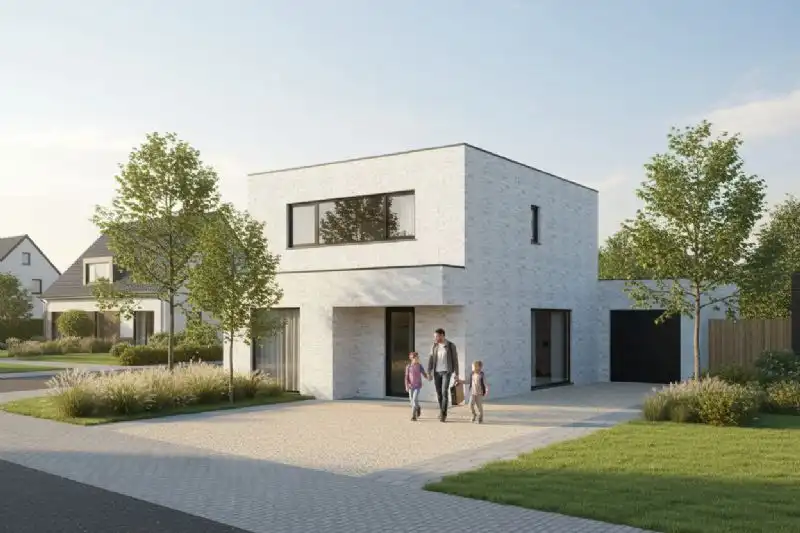 Nieuw te bouwen alleenstaande woning te Hamme. foto {{pictureIndex}}