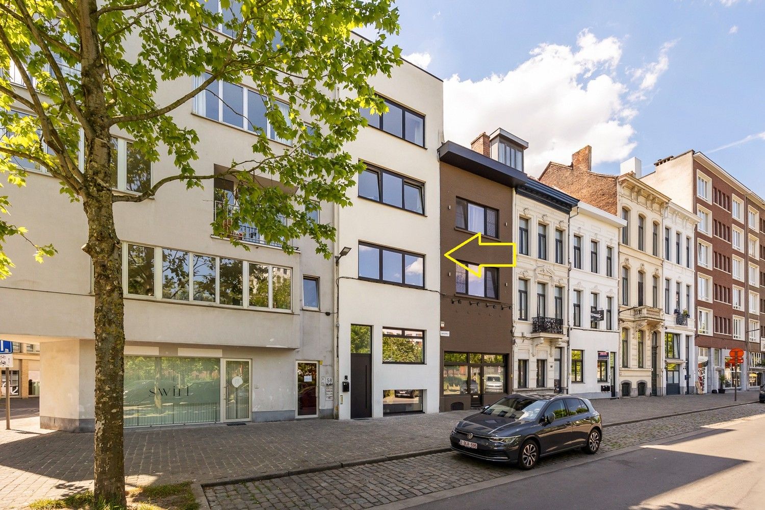 Volledig gerenoveerd handelshuis op toplocatie nabij het Eilandje foto {{pictureIndex}}