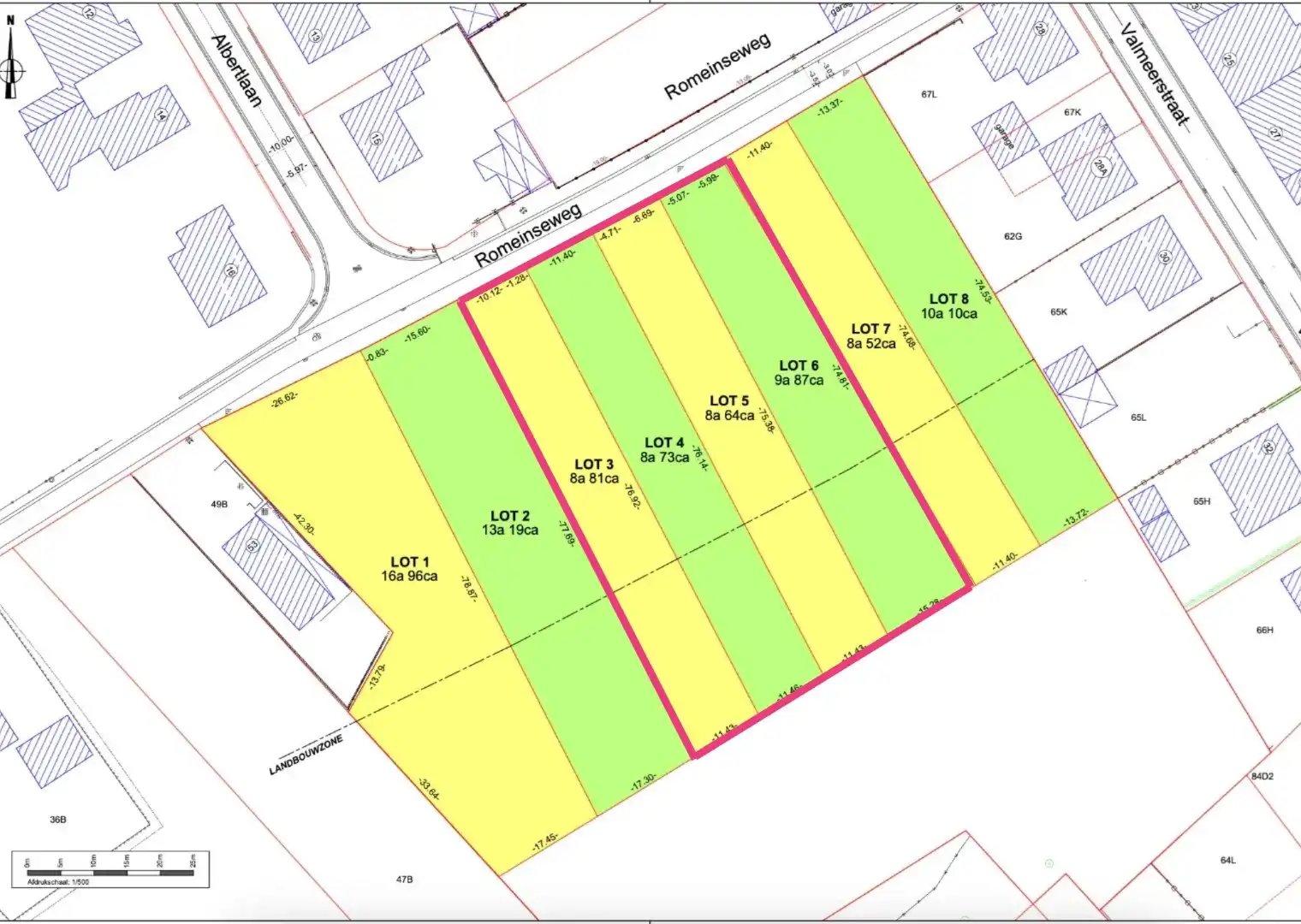 Projectgrond voor 4 halfopen bebouwingen foto 2