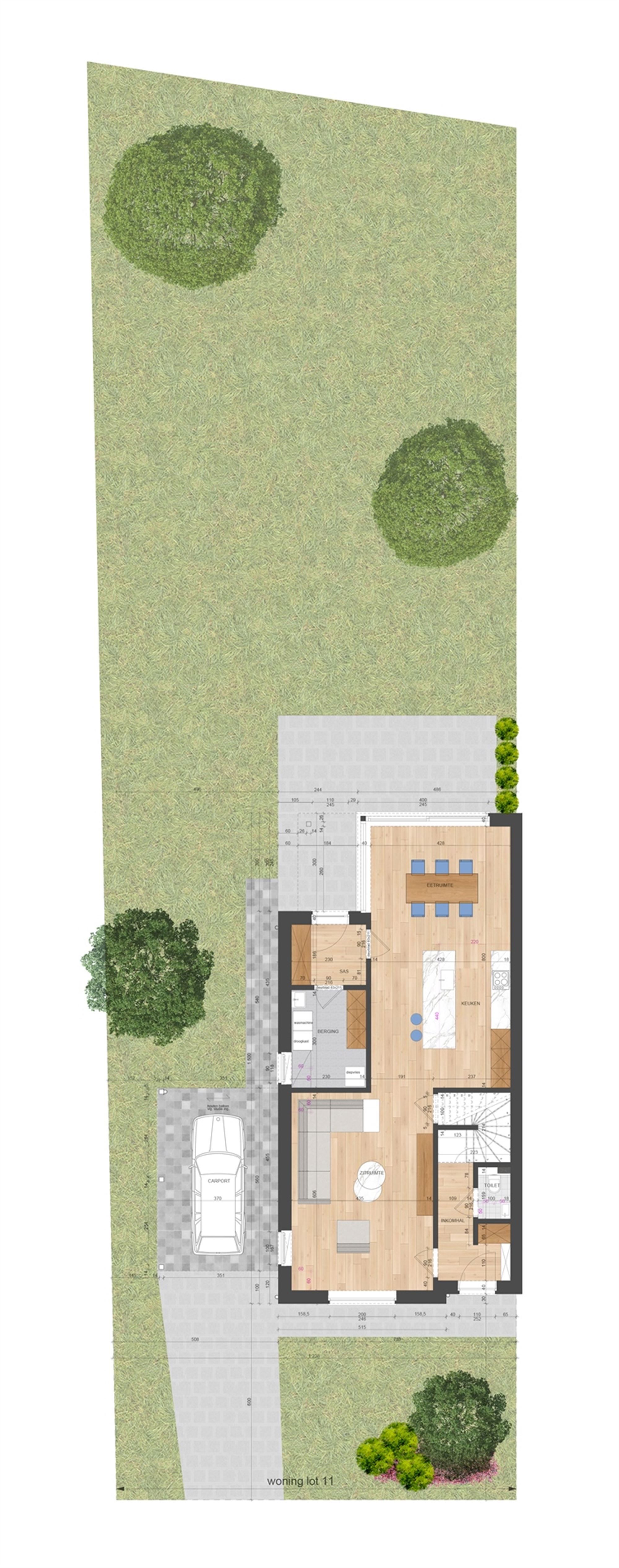 NIEUWBOUWWONING MET 3 SLAAPKAMERS UITERST CENTRAAL DOCH RUSTIG GELEGEN TE ZONHOVEN foto 12