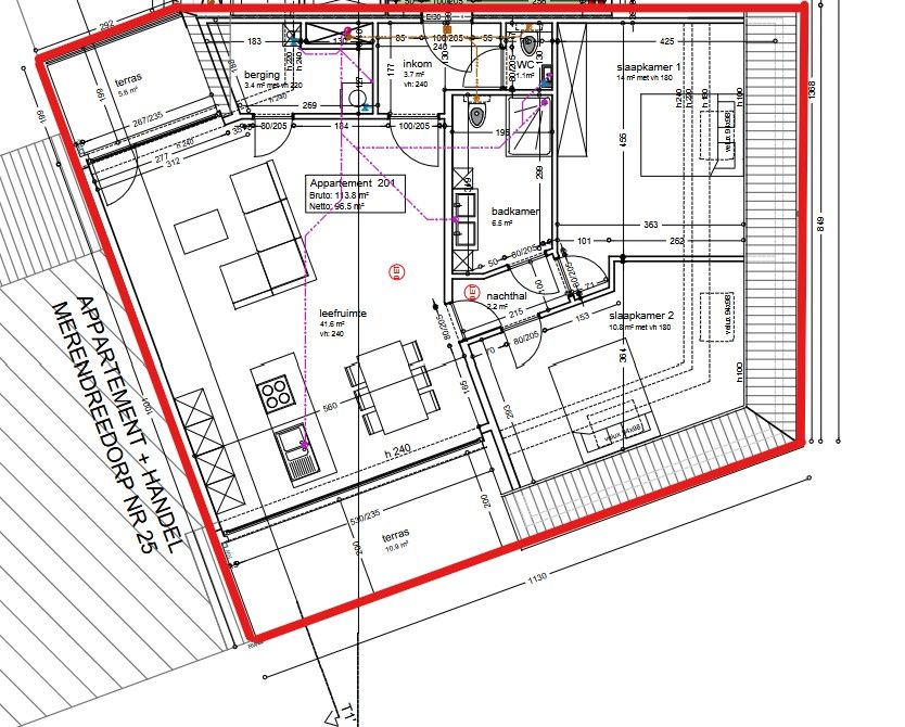 Nieuwbouwappartement met twee slaapkamers te huur op Merendreedorp foto 16