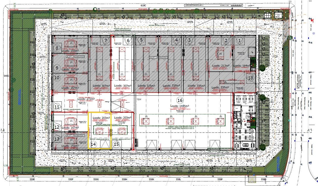 NB MAGAZIJN (203m²) inclusief 1 private PARKEERPLAATS op industriezone "Schatting" te Zedelgem foto 5