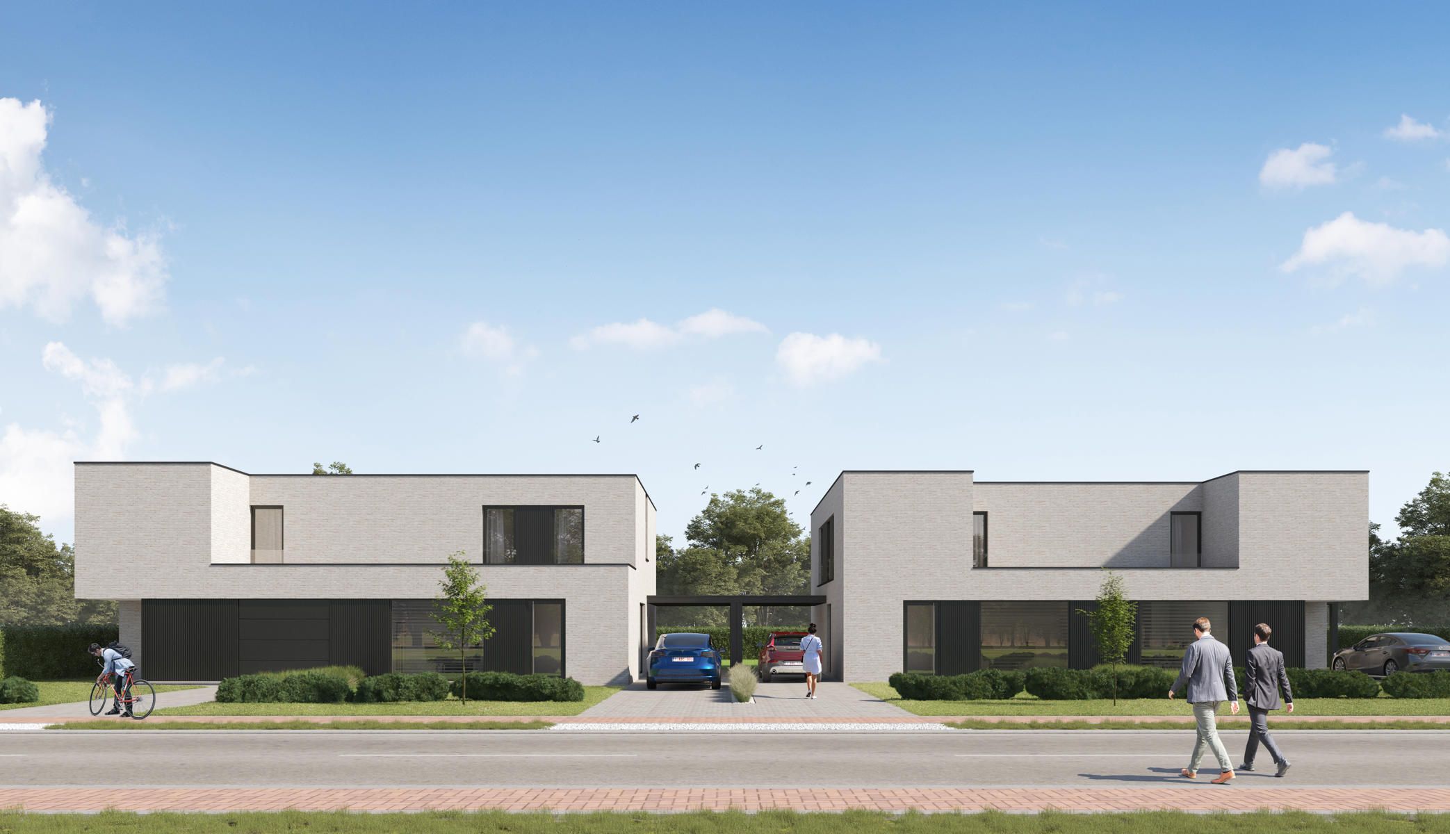 Moderne, halfopen woningen foto {{pictureIndex}}
