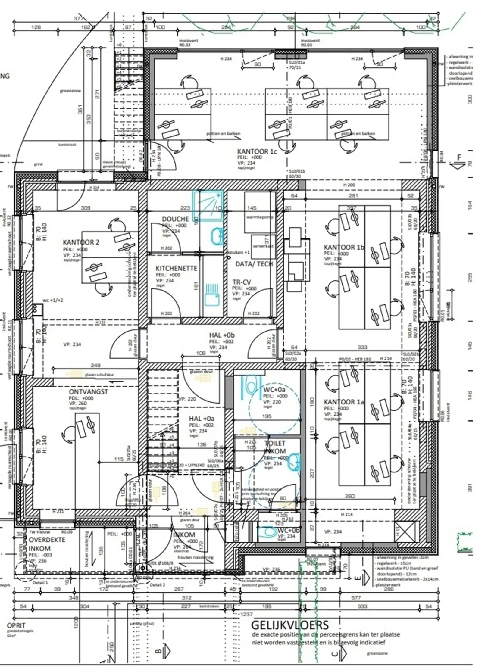 Af te werken kantoorgebouw op zichtlocatie langsheen  N9 foto 6