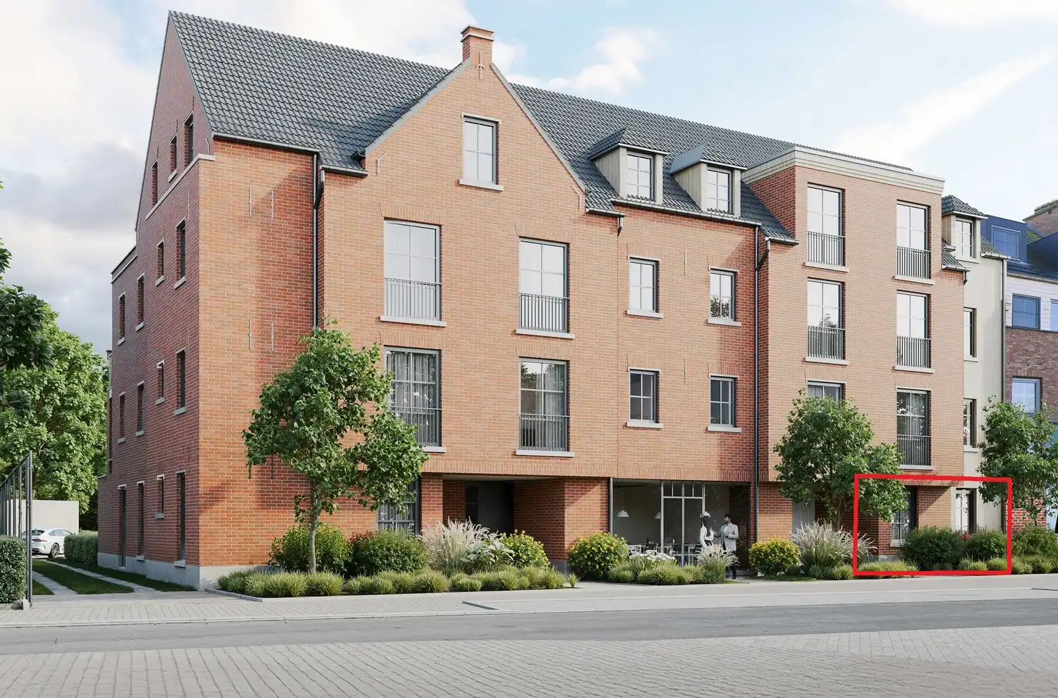 Gelijkvl. app. met private tuin foto 4