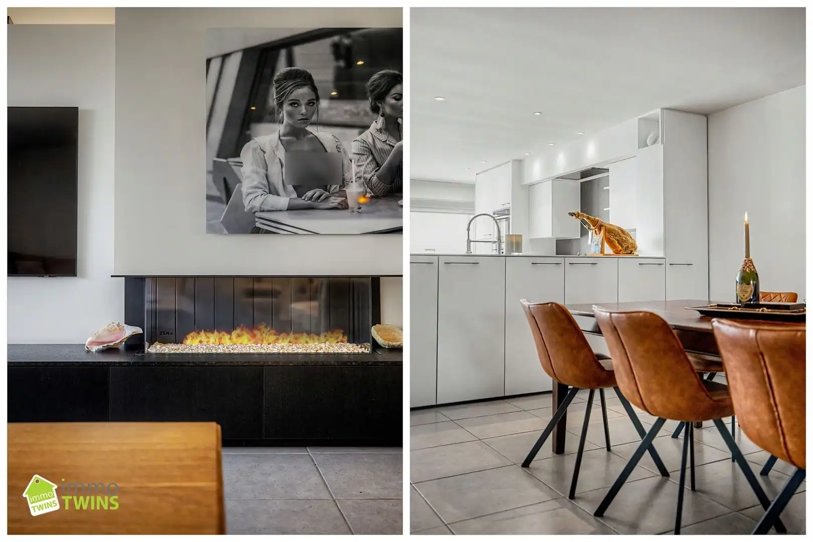 Prachtige instapklare woning met zeer ruime inpandige garage, aangelegde tuin met terras te Waasmunster foto 2