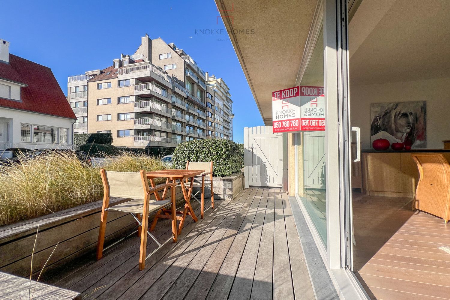 Schitterend gelegen appartement met zonnige terrassen en zijdelings zeezicht aan het Albertstrand foto 8