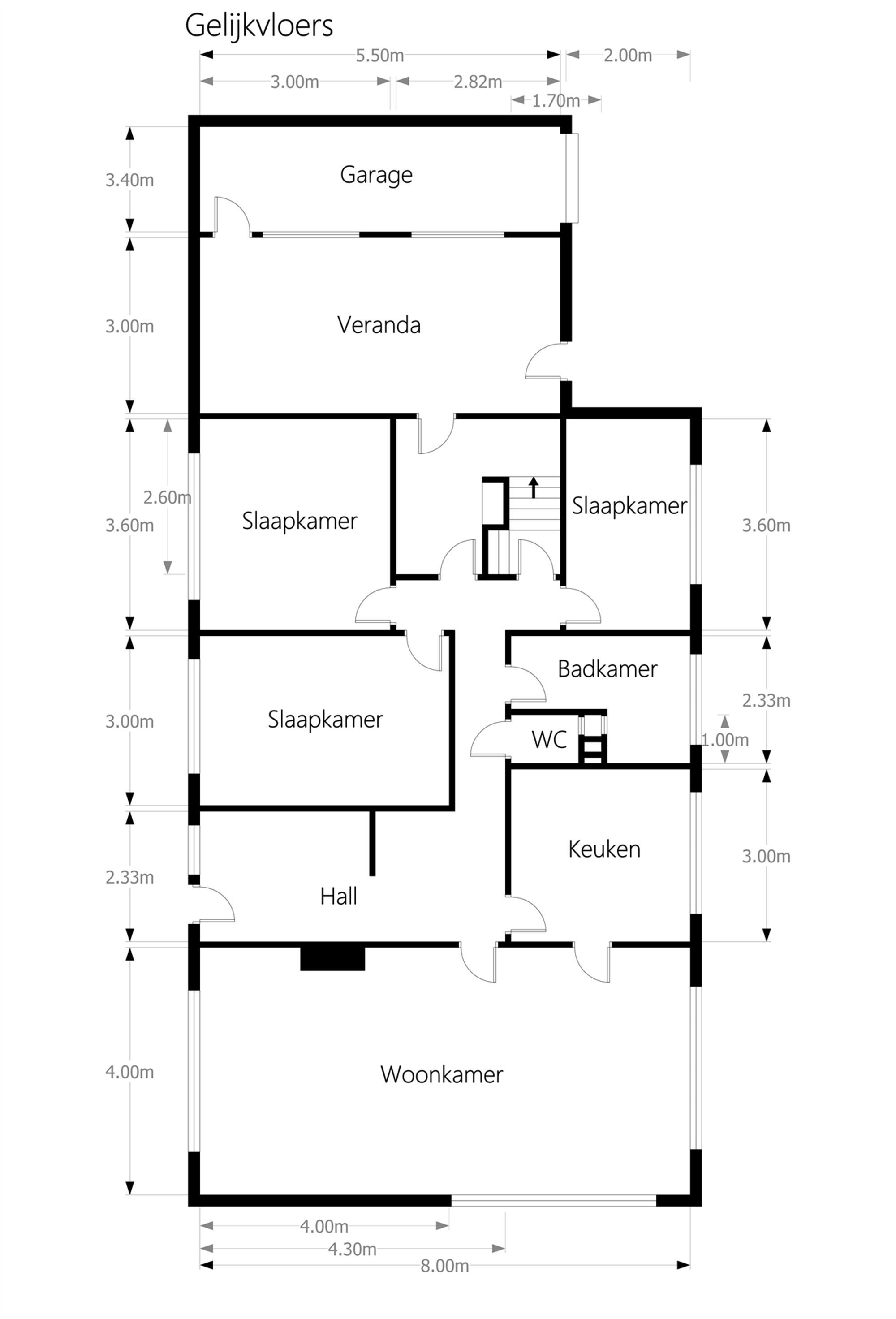 GOED ONDERHOUDEN GELIJKVLOERSE WONING MET 3 SLAAPKAMERS RUSTIG GELEGEN OP EEN PERCEEL VAN 7A22CA TE KORSPEL foto 19