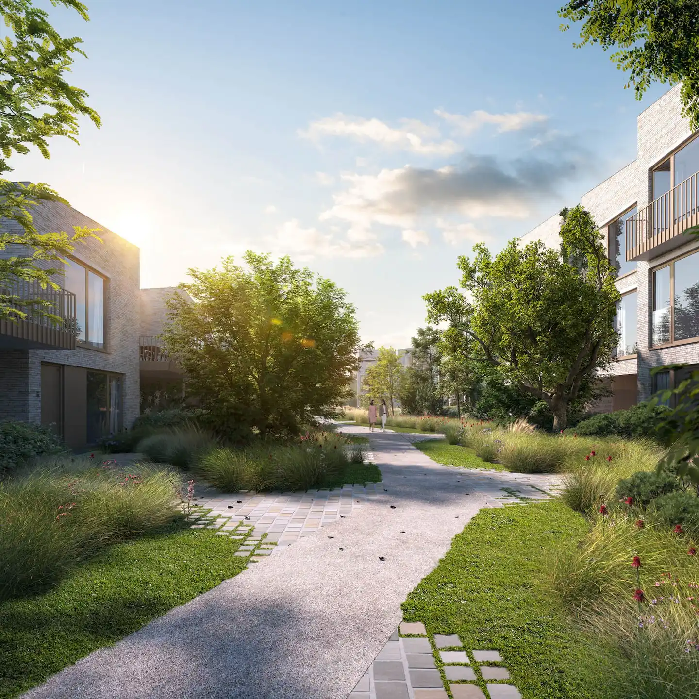 Architecturale BEN-woning met 3 bouwlagen in groene parkomgeving foto 5