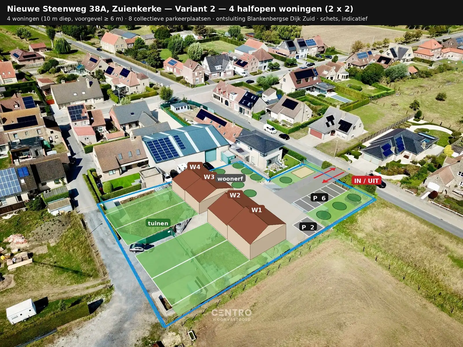Mooi perceel PROJECTGROND (± 2.000m2) te koop voor een 4à5-tal woningen in Zuienkerke (Brugge)! foto 5