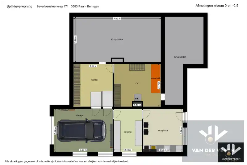 SPLIT-LEVEL WONING OP PERCEEL VAN 07a80ca ZEER GOEDE BEREIKBAARHEID foto 24