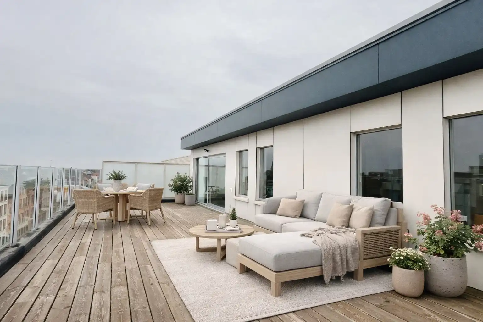 Groot appartement van 96m² met 95 m² terras foto 3