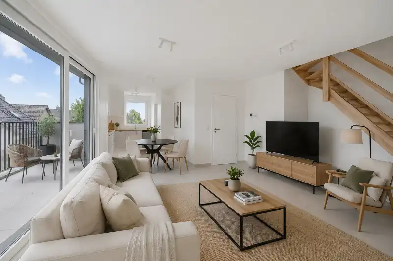 Stijlvol nieuwbouwappartement met 3 slaapkamer nabij het station van Evergem foto 2