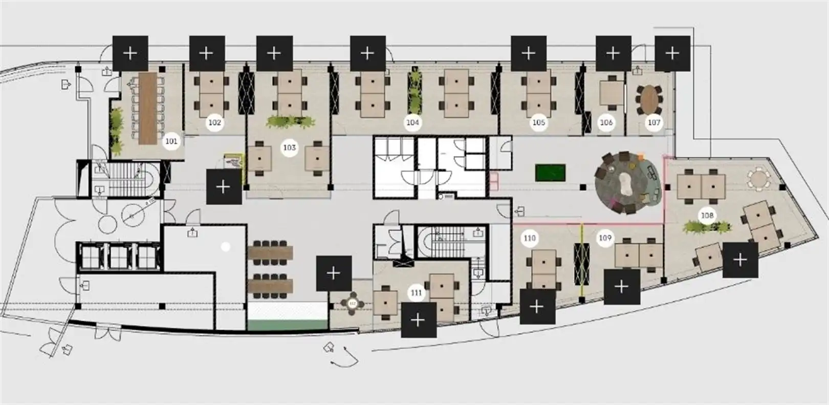 Business center op het gelijkvloers vanaf 5m² tot 104 m² foto 18