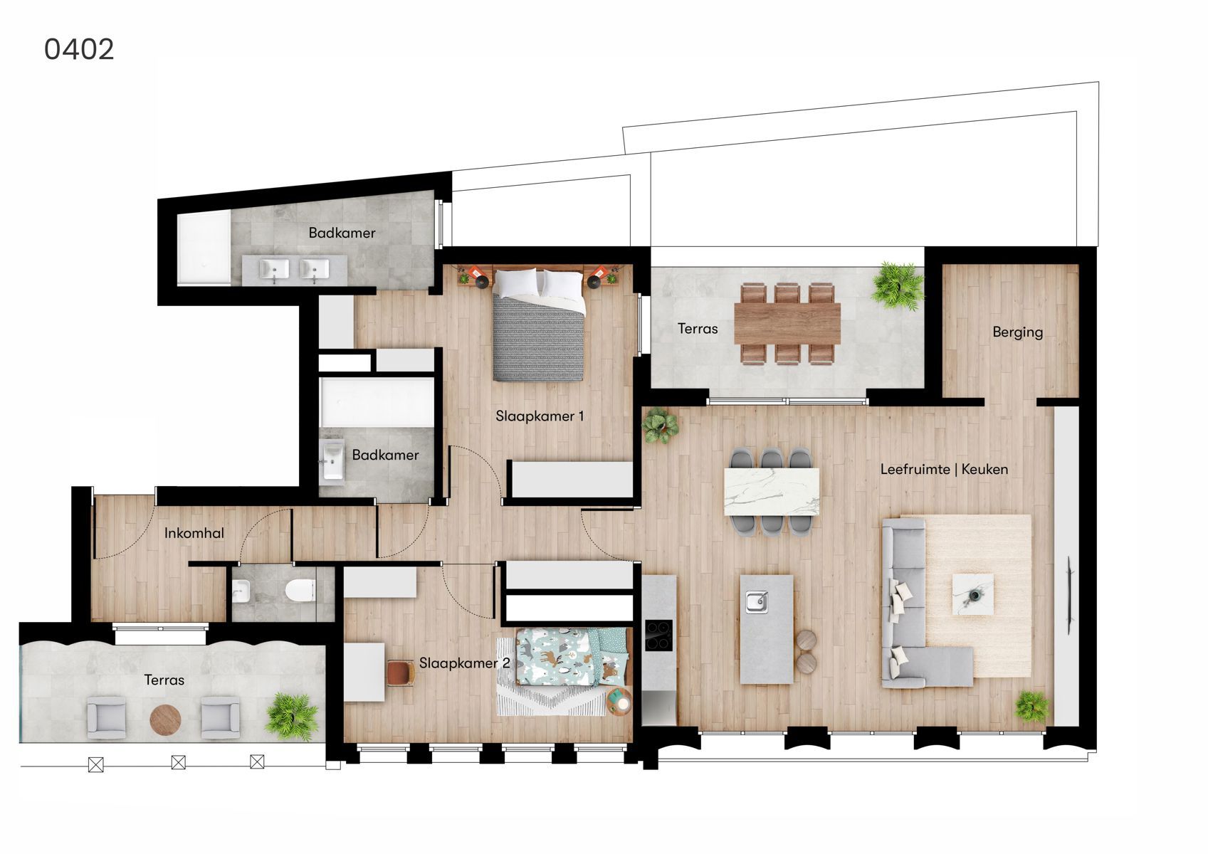 CHEMIN DE FER: 10 appartementen + 1 handelsruimte foto 3