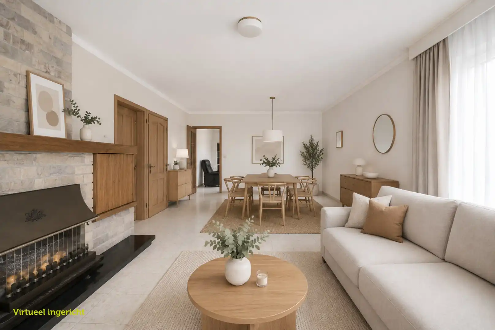 Te renoveren gelijkvloerse woning met  3slpk, garage, tuin op 1290m2 foto 7