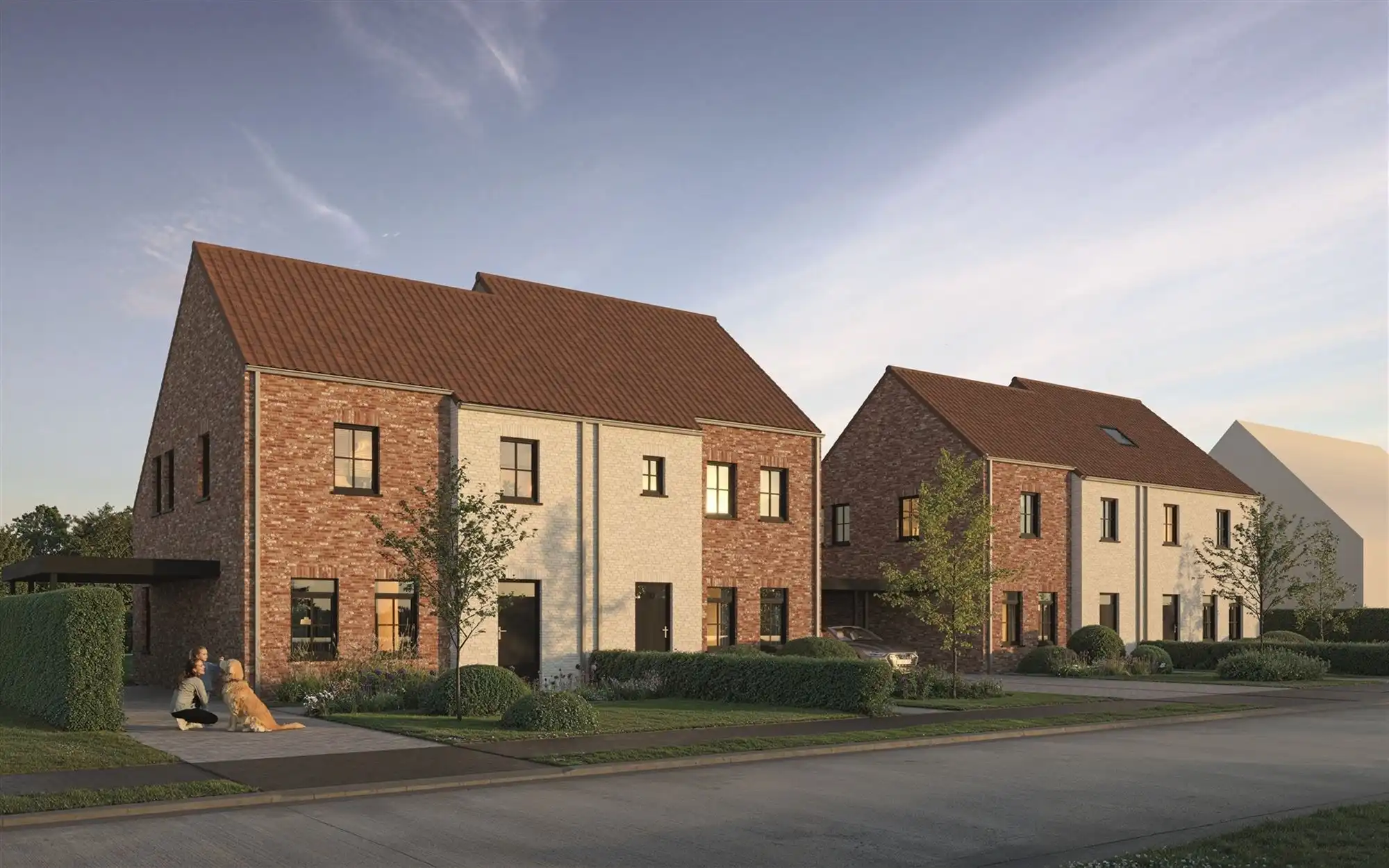 Nieuwbouwwoning in landelijk moderne stijl met 3 slaapkamers foto {{pictureIndex}}