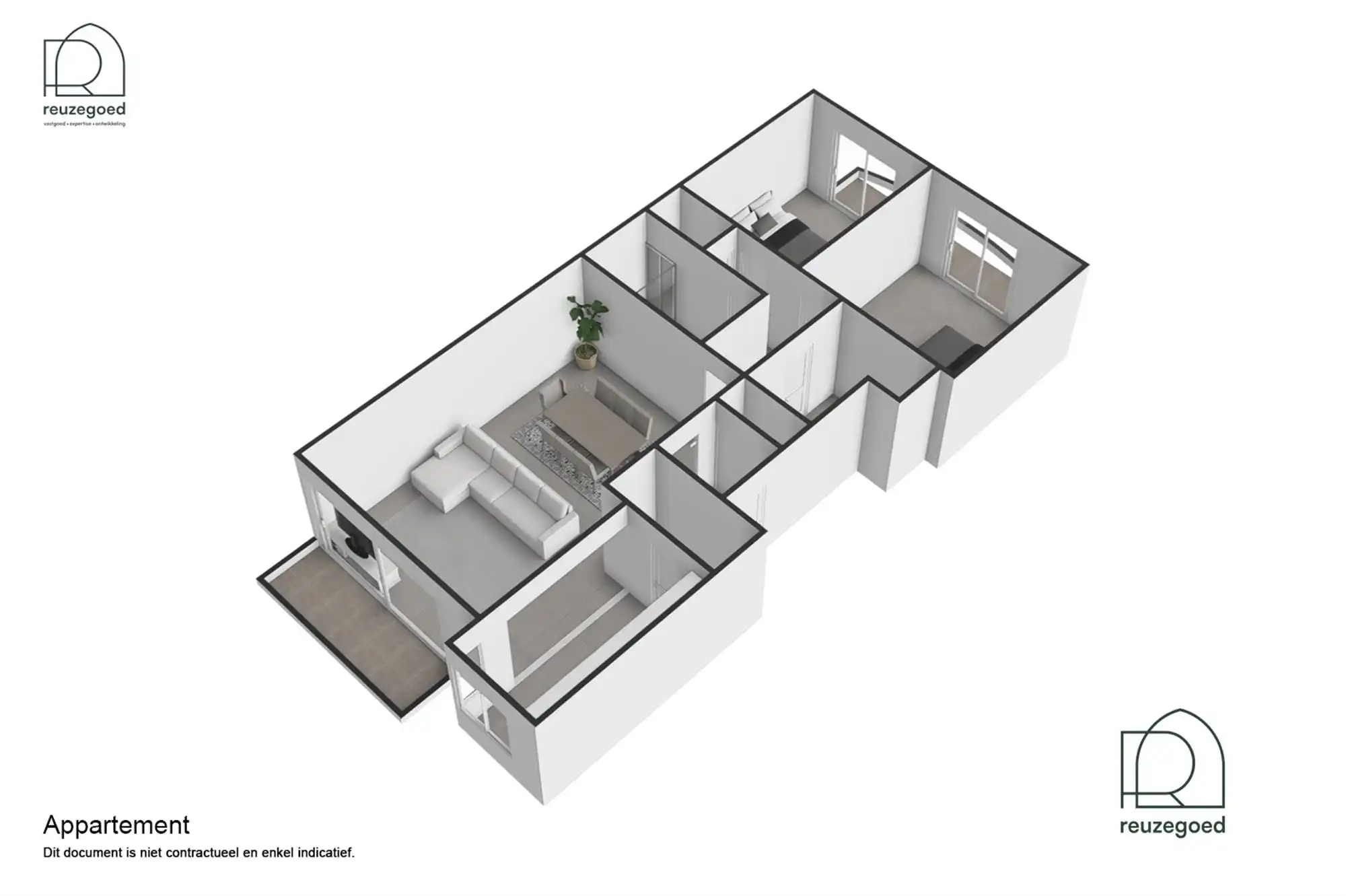 Licht en verzorgd appartement met 2 slaapkamers nabij de vernieuwde Huygebaertsite foto 32