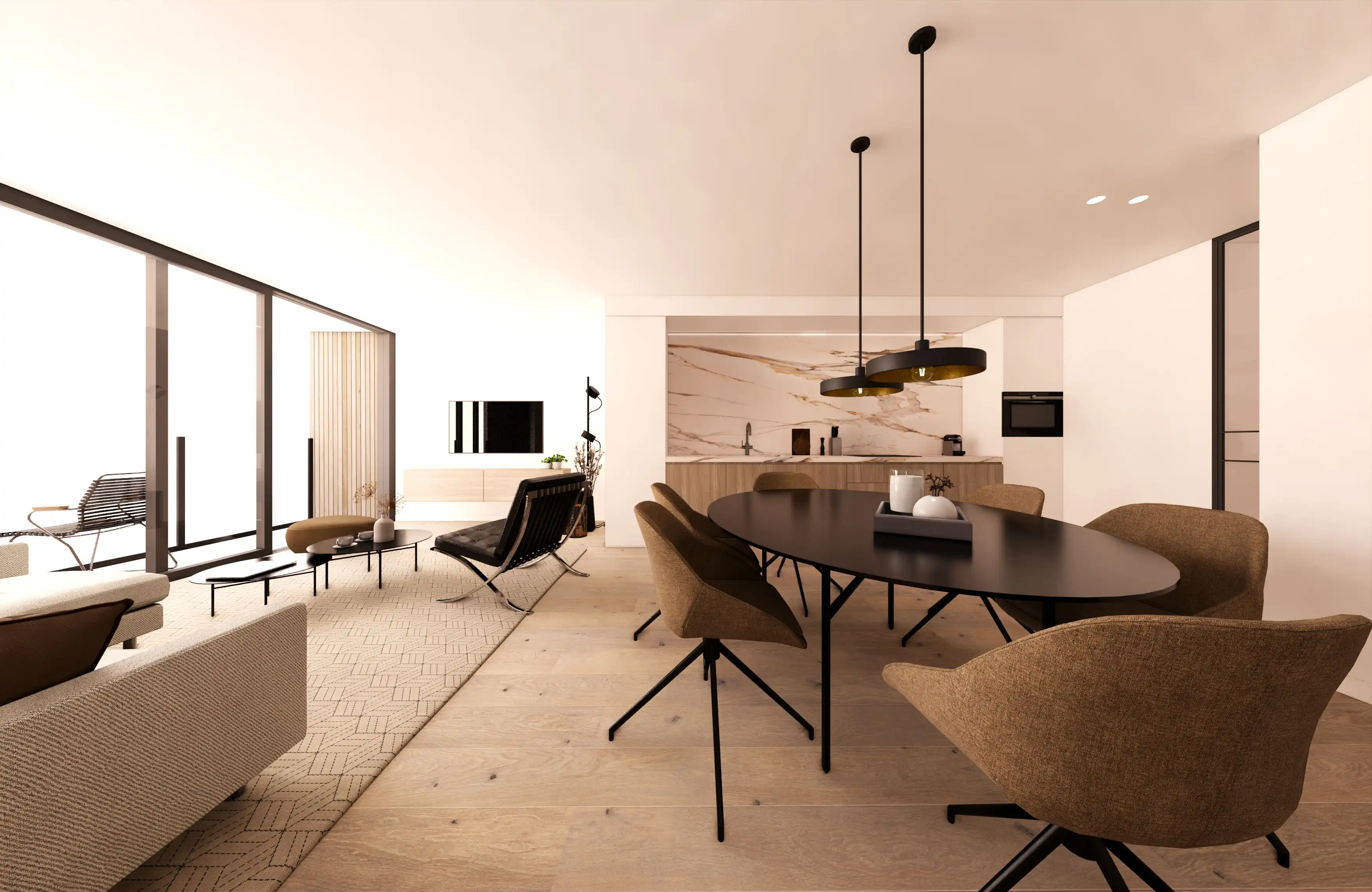 INSTAPKLAAR GELIJKVLOERS APPARTEMENT MET TERRASSEN NABIJ ZEE foto 3