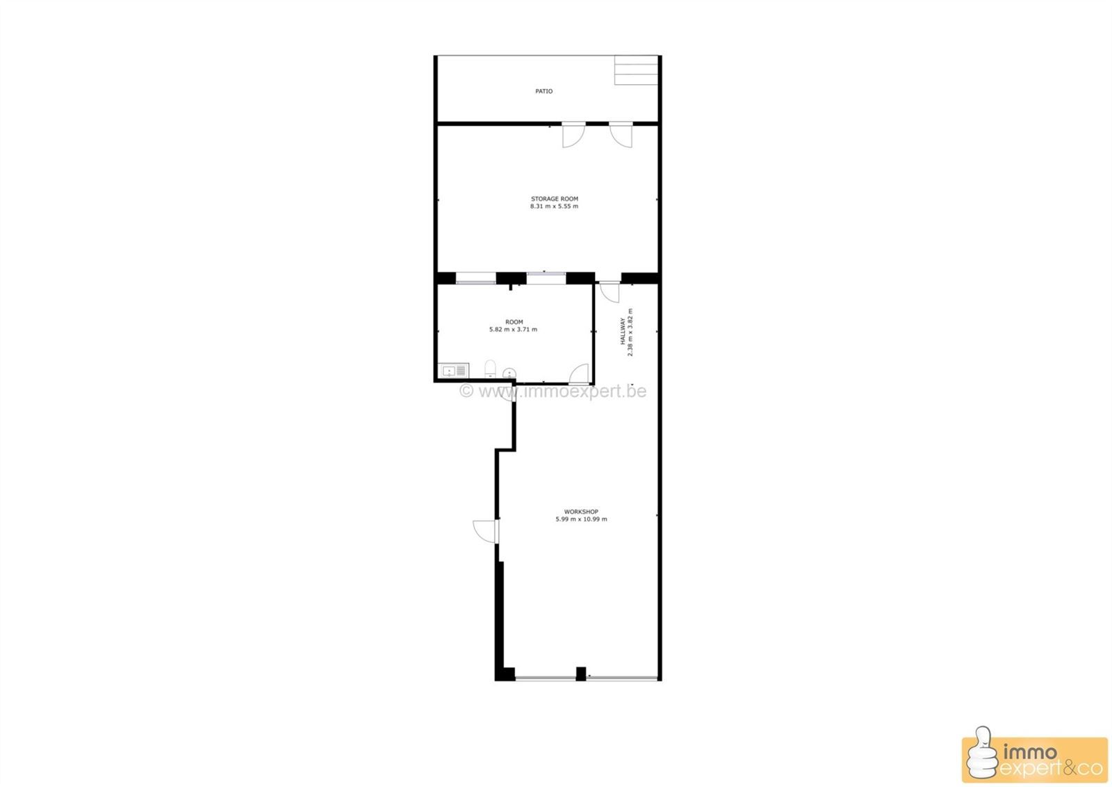 Ruime garage/atelier + bureau & zongerichte tuin. foto 11