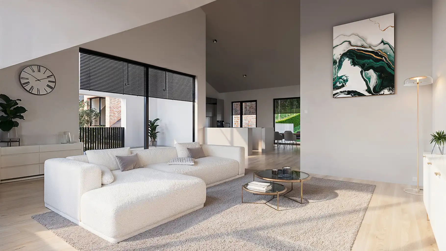 TE KOOP OP PLAN: woning in halfopen verband met lift foto 4