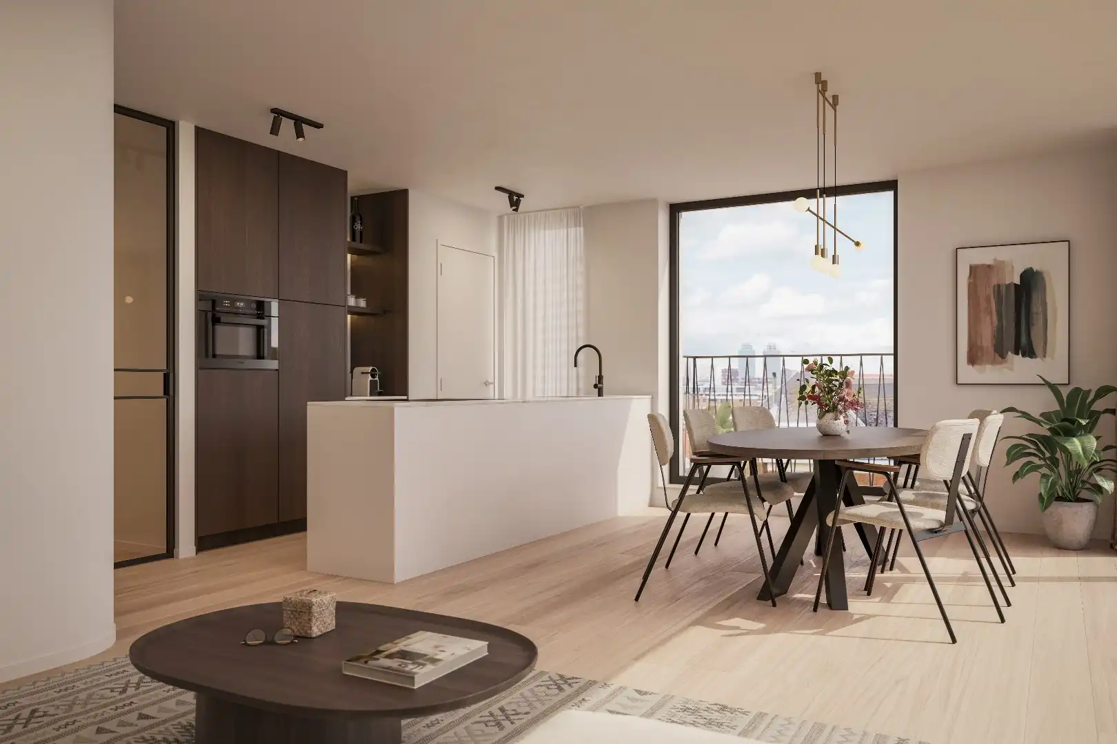 Nieuwbouw appartement met ruim zonneterras gelegen in "Residentie Dunique" te Bredene - duinen! foto 6