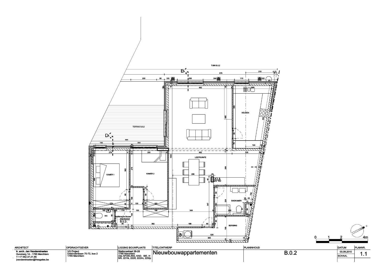 Gelijkvloers appartement met 2 slaapkamers, terras en tuin. foto 20