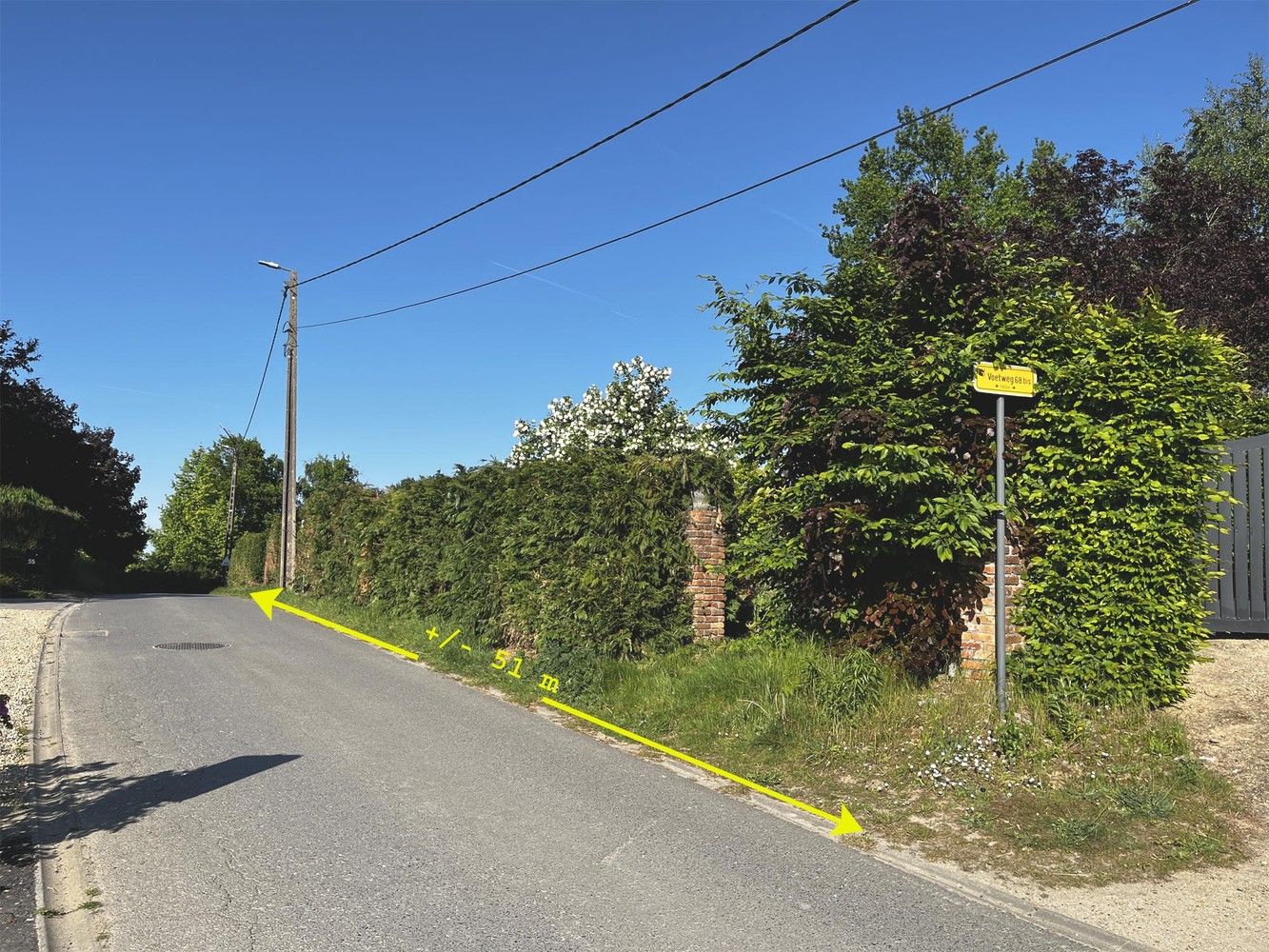 laatste residentiële bouwgrond, uitzonderlijke breedte 51m , zeer RUSTIG foto 5