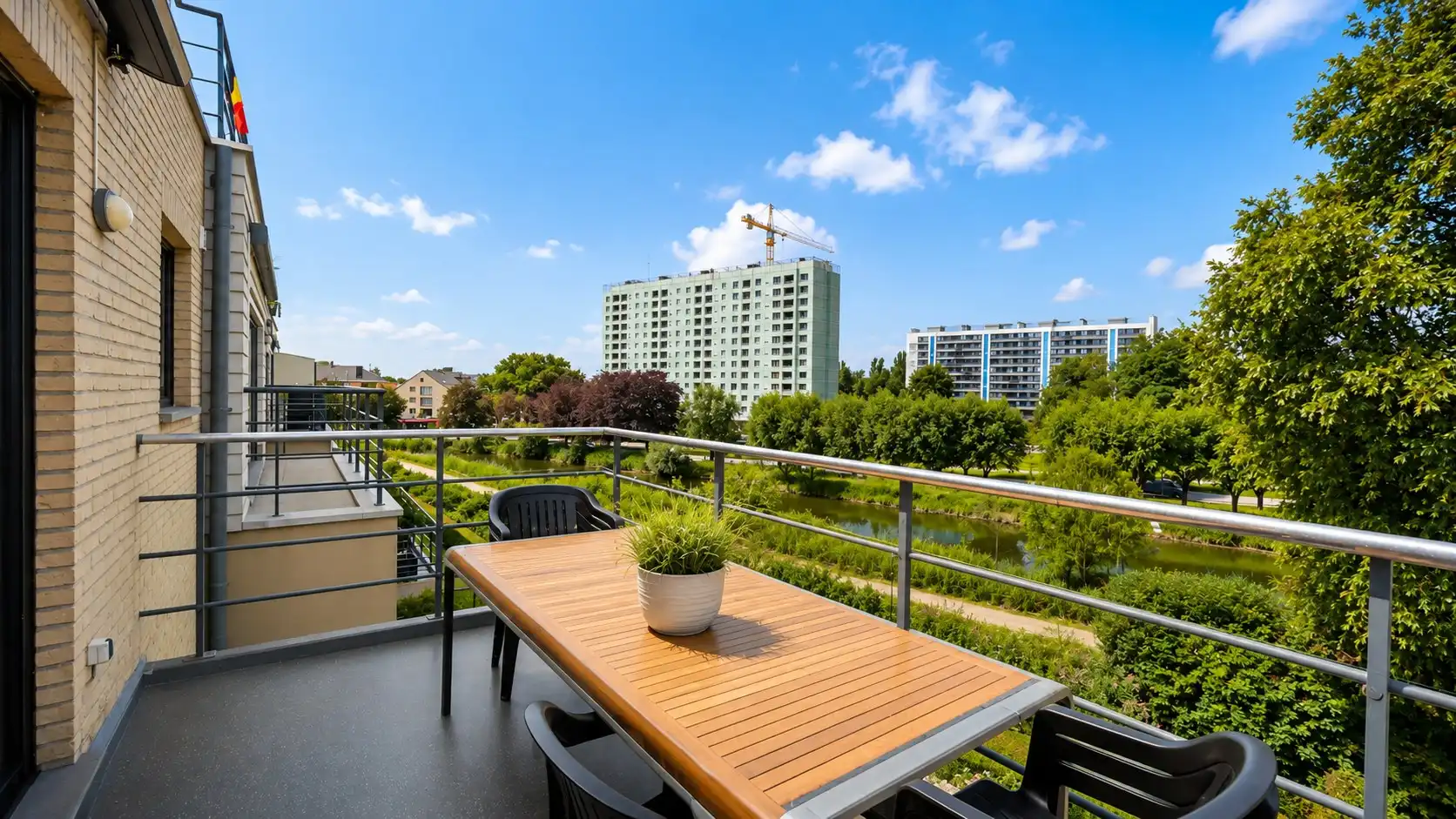 Exclusief appartement van ca. 142 m² met 3 slaapkamers, terras, autostaanplaats en uniek zicht op de Buylaers foto 7
