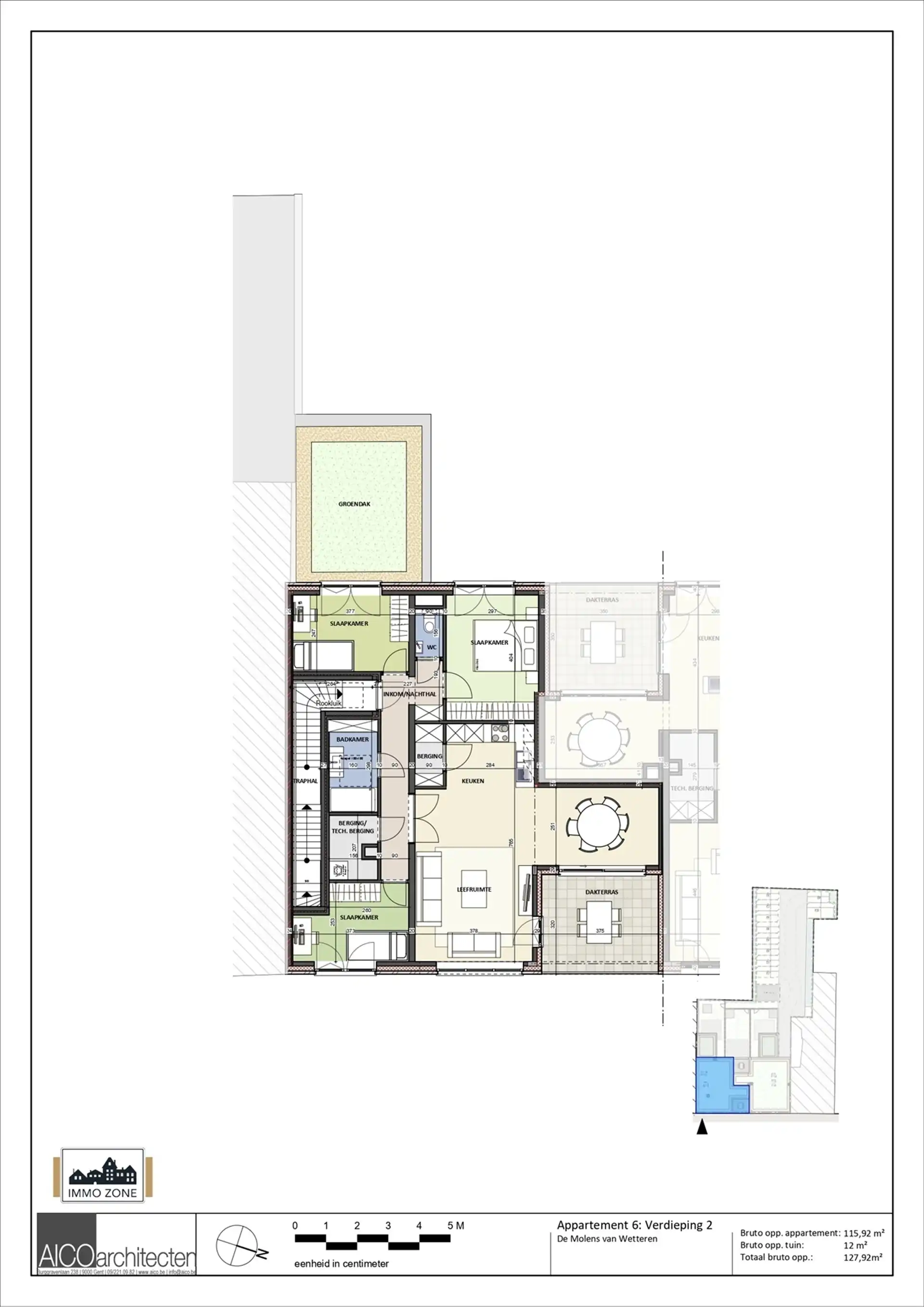 Nieuwbouw 3 slaapkamer appartement in centrum Wetteren foto 8