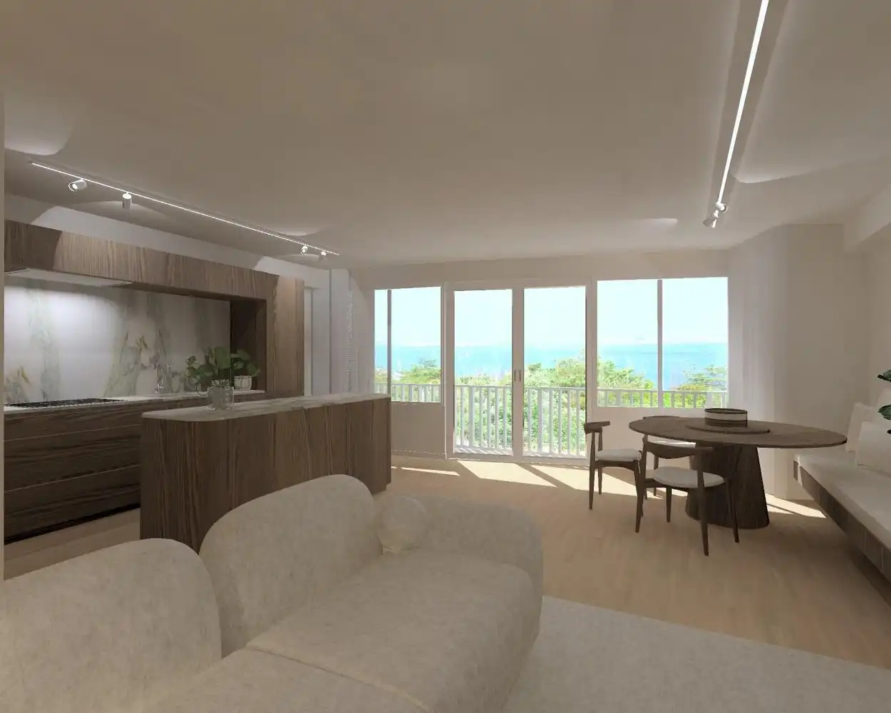 Gerenoveerd 2-slaapkamerappartement met zeezicht en zonnig terras te Oostende! foto 2