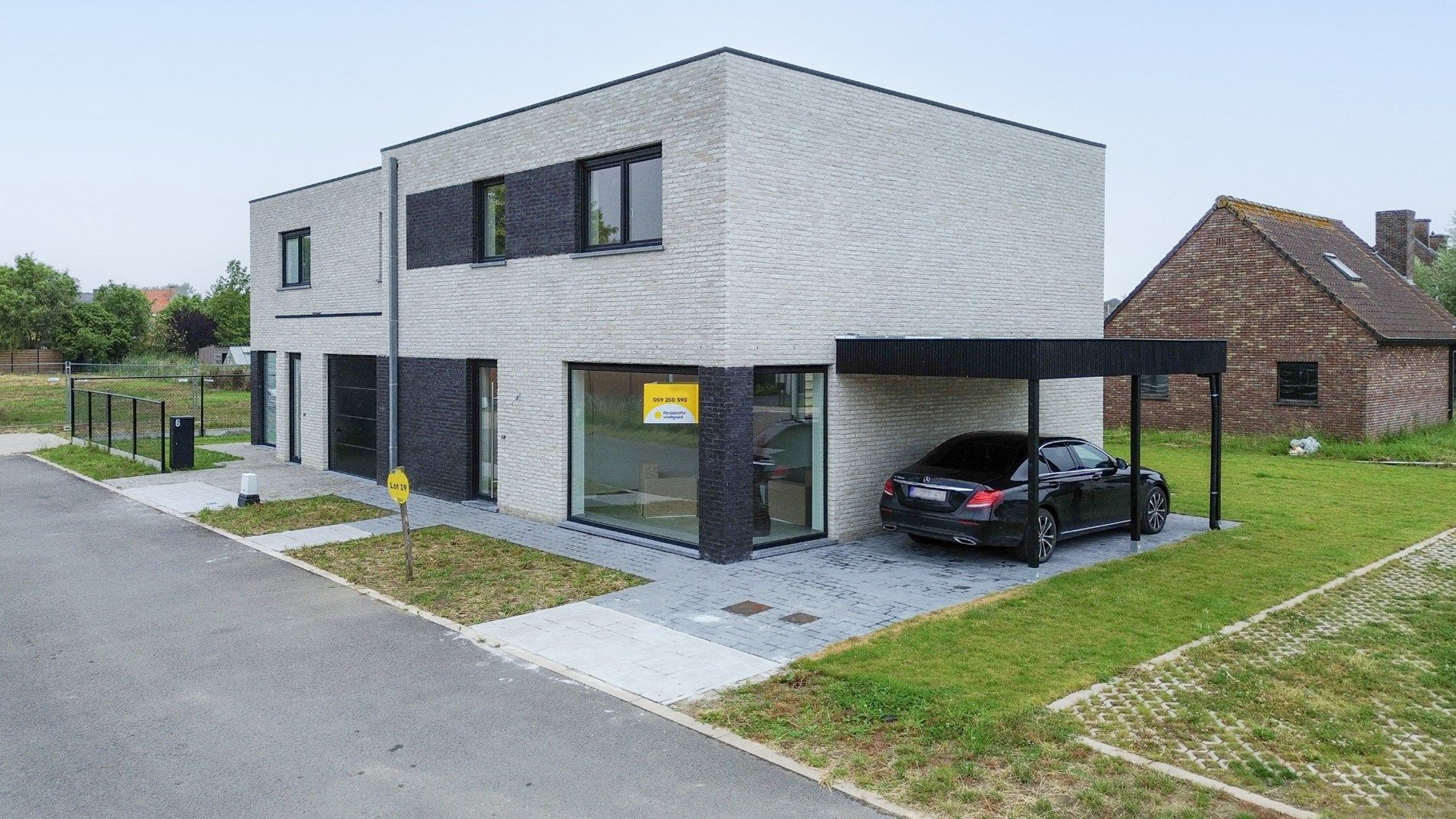 Ruime energiezuinige nieuwbouwwoning (type halfopen) (2024) met carport op 247m² gelegen te Houthulst. foto 26