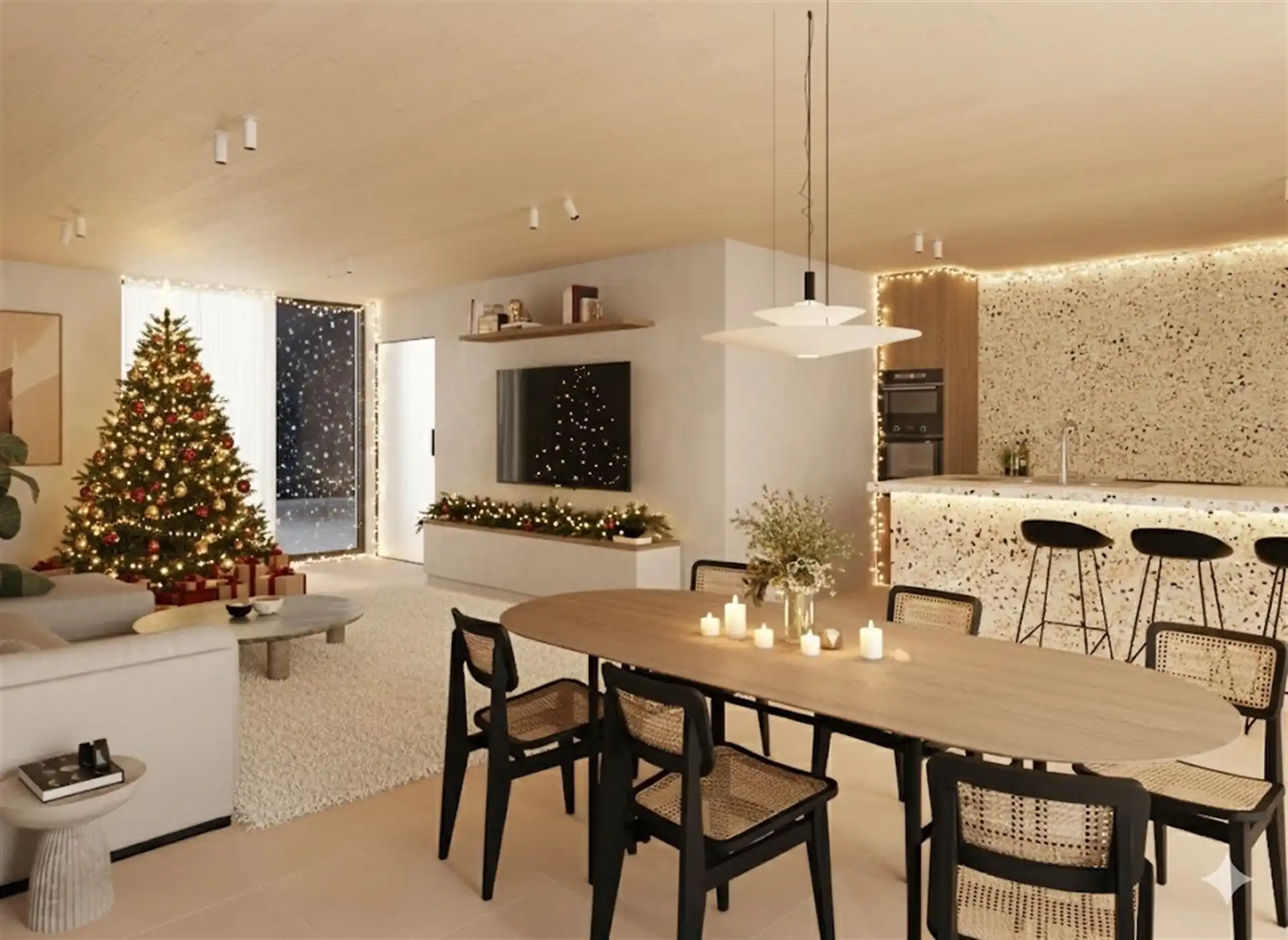 Gesloten nieuwbouwwoning met 3 slaapkamers en mooie tuin. foto {{pictureIndex}}