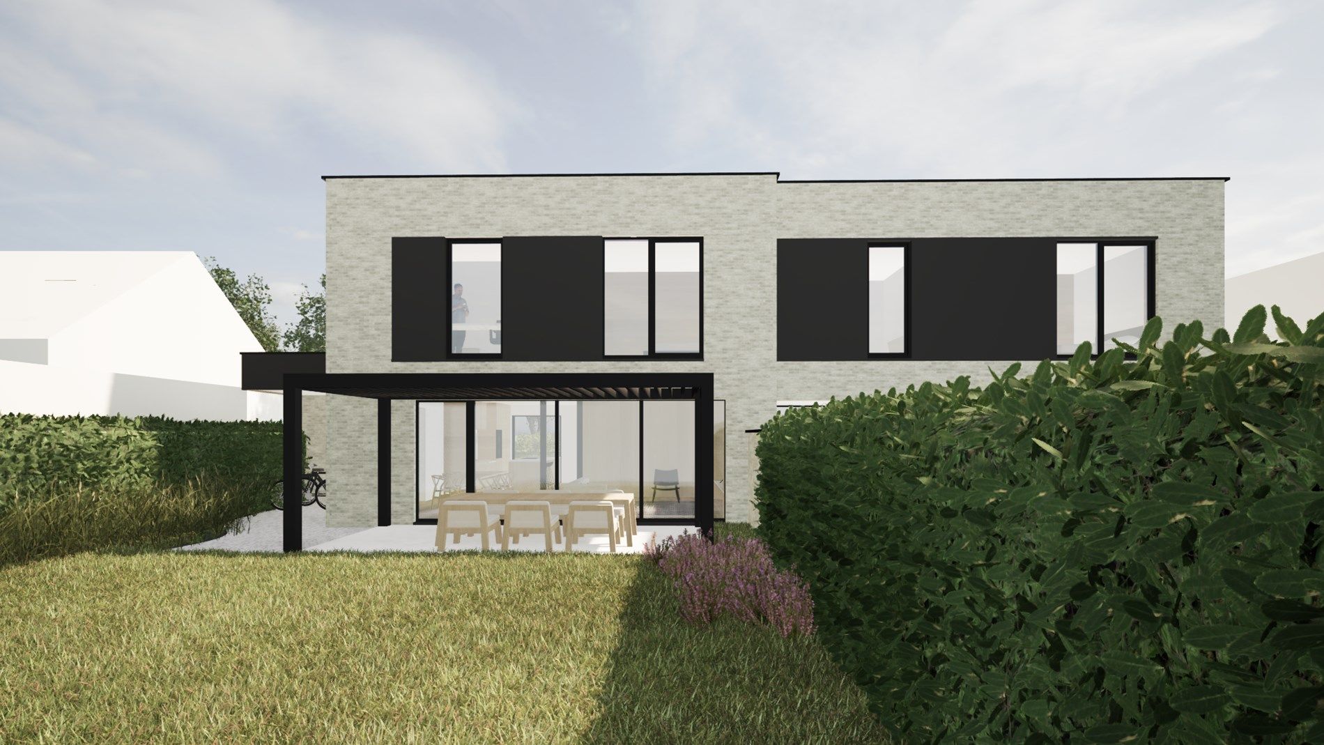 EXCLUSIEVE NIEUWBOUWONING VOORZIEN VAN EEN HOOGWAARDIGE AFWERKING EN MET 4 SLAAPKAMERS, TUIN EN CARPORT TE KERMT foto 11