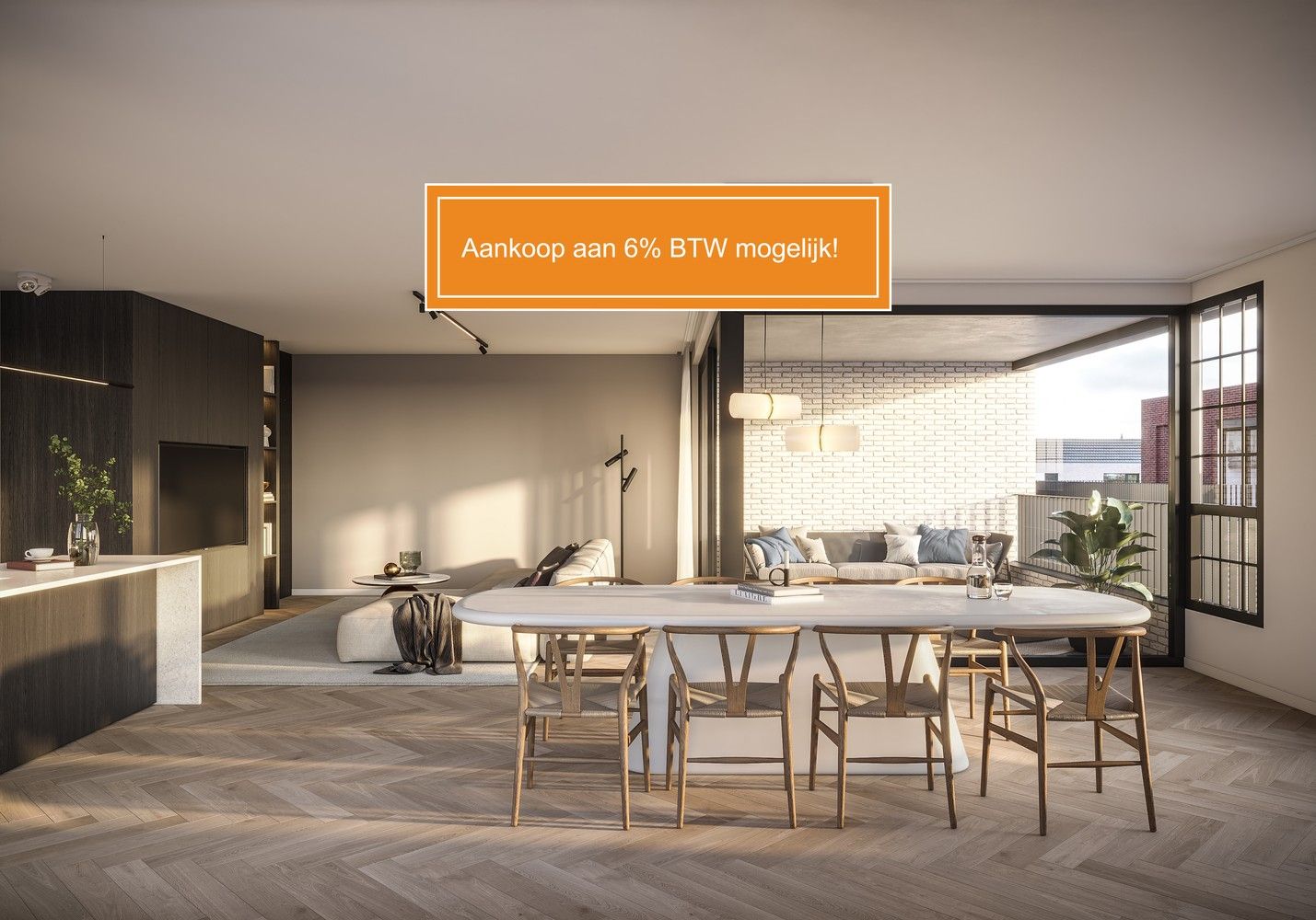 Appartement met 2 slpkrs in uniek nieuwbouwproject foto {{pictureIndex}}