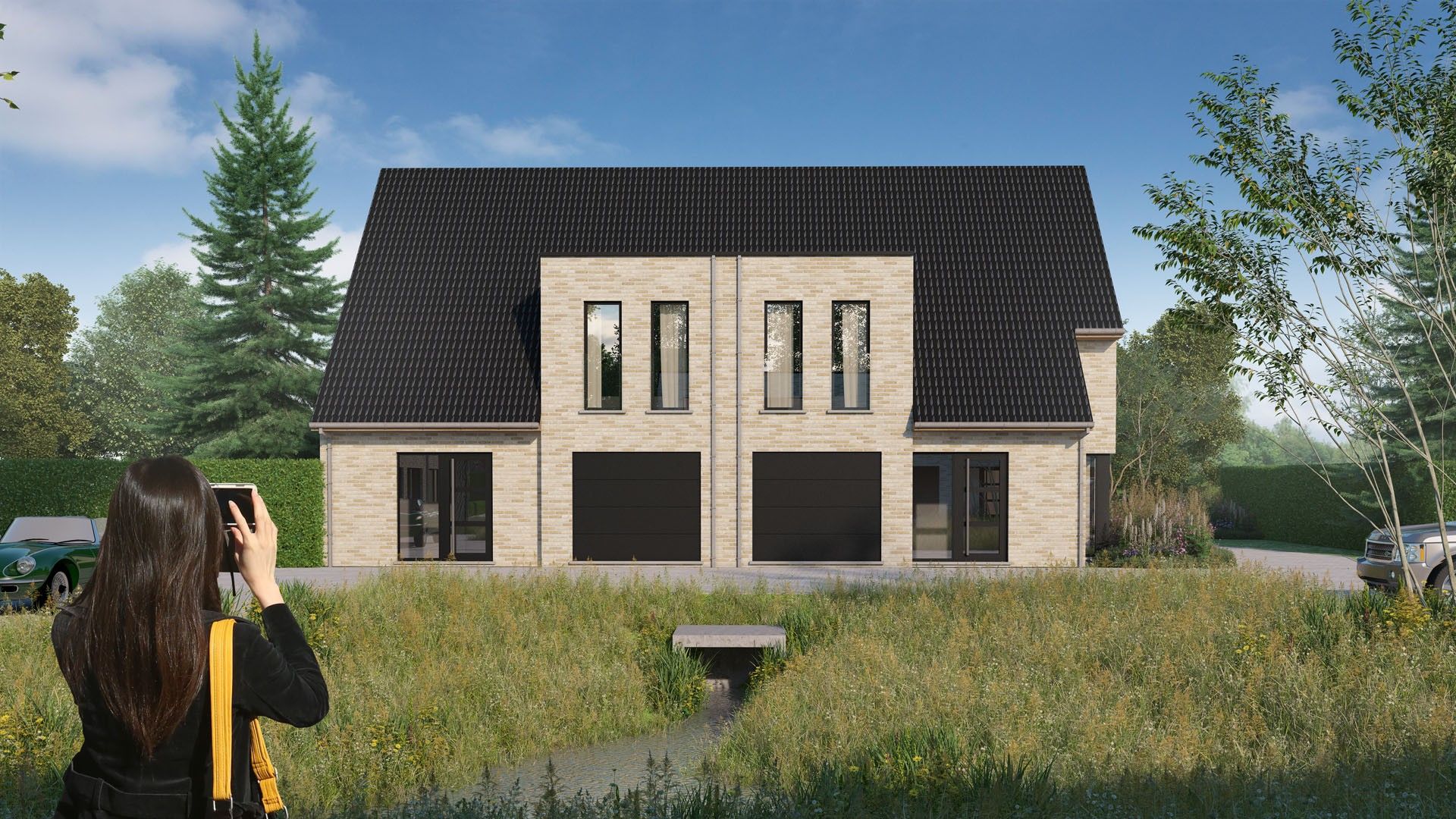Moderne energiezuinige nieuwbouwwoning te Gistel foto {{pictureIndex}}