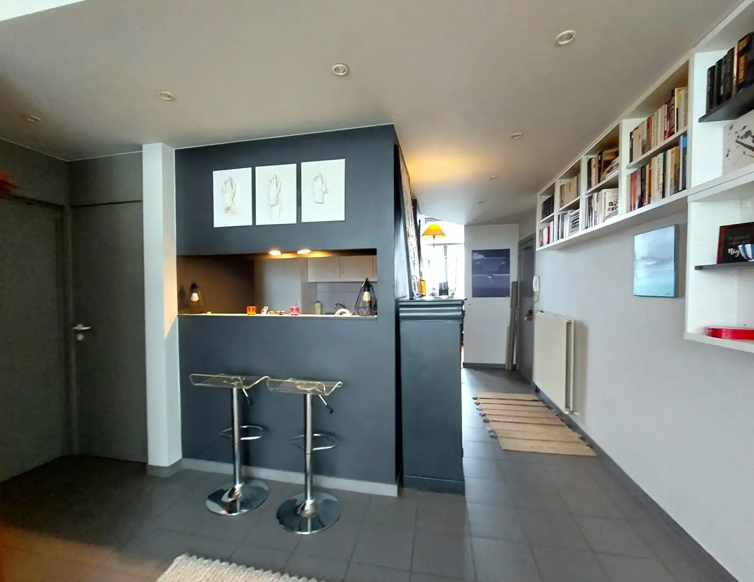 GEMEUBELD - 1 slpk. gelijkvloers appartement met stadstuin ! foto 7