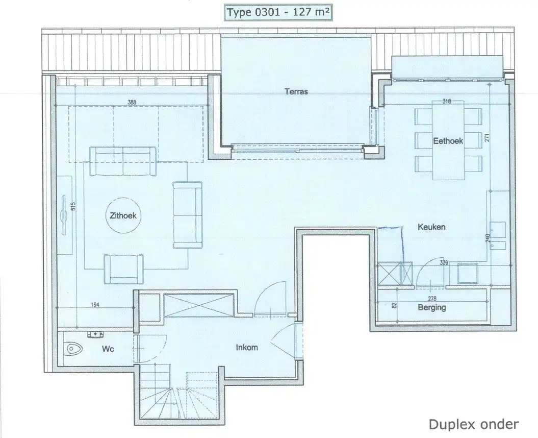 Duplex appartement met  2 SLK, dubbele garage en autostaanplaats foto 13