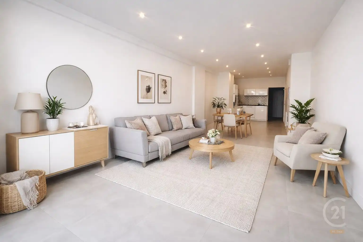 Volledig gerenoveerd gelijkvloers appartement aan de Zeedijk van Westende foto {{pictureIndex}}