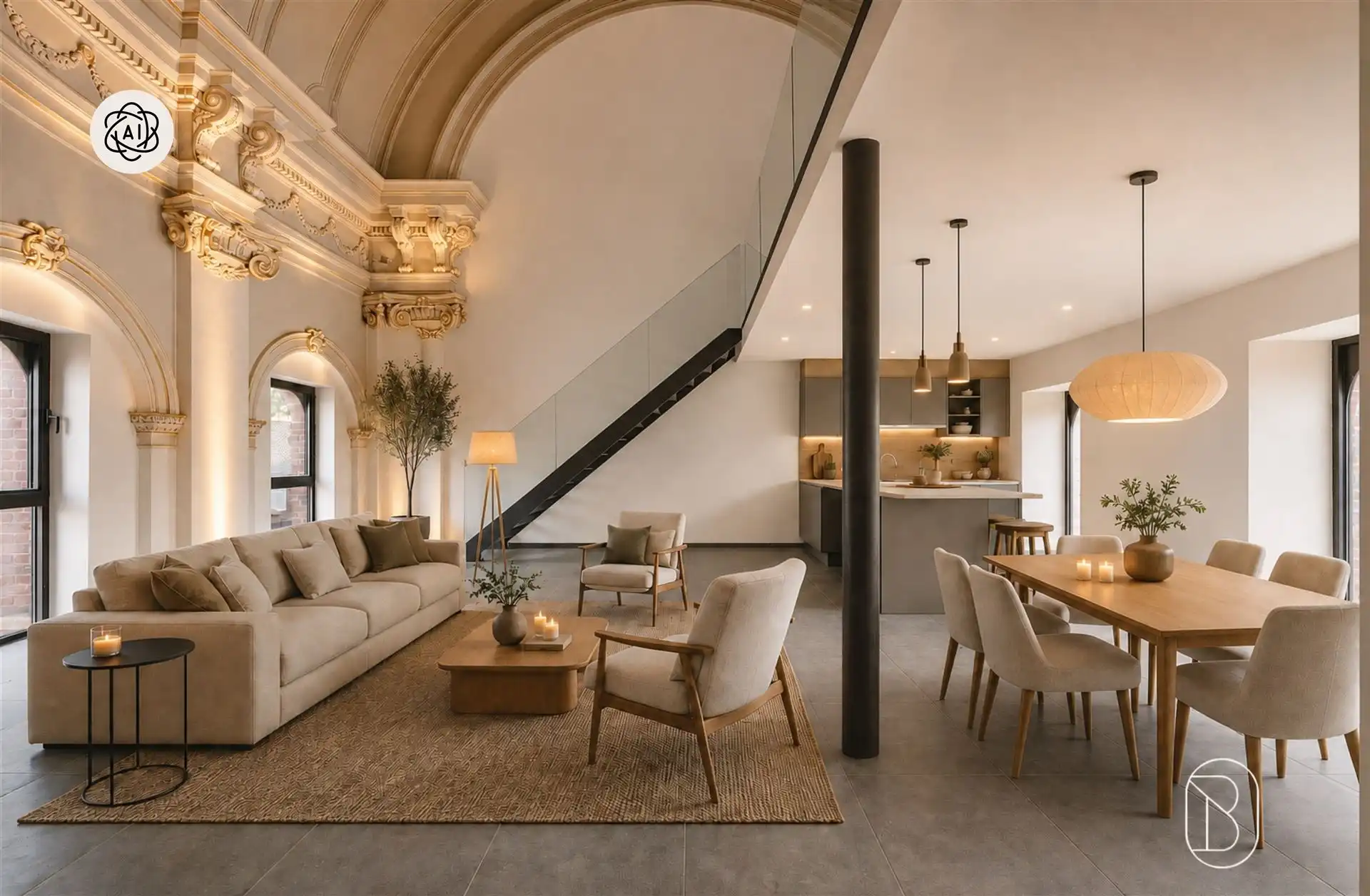 Uniek appartement in voormalige kapel in Celles foto 3