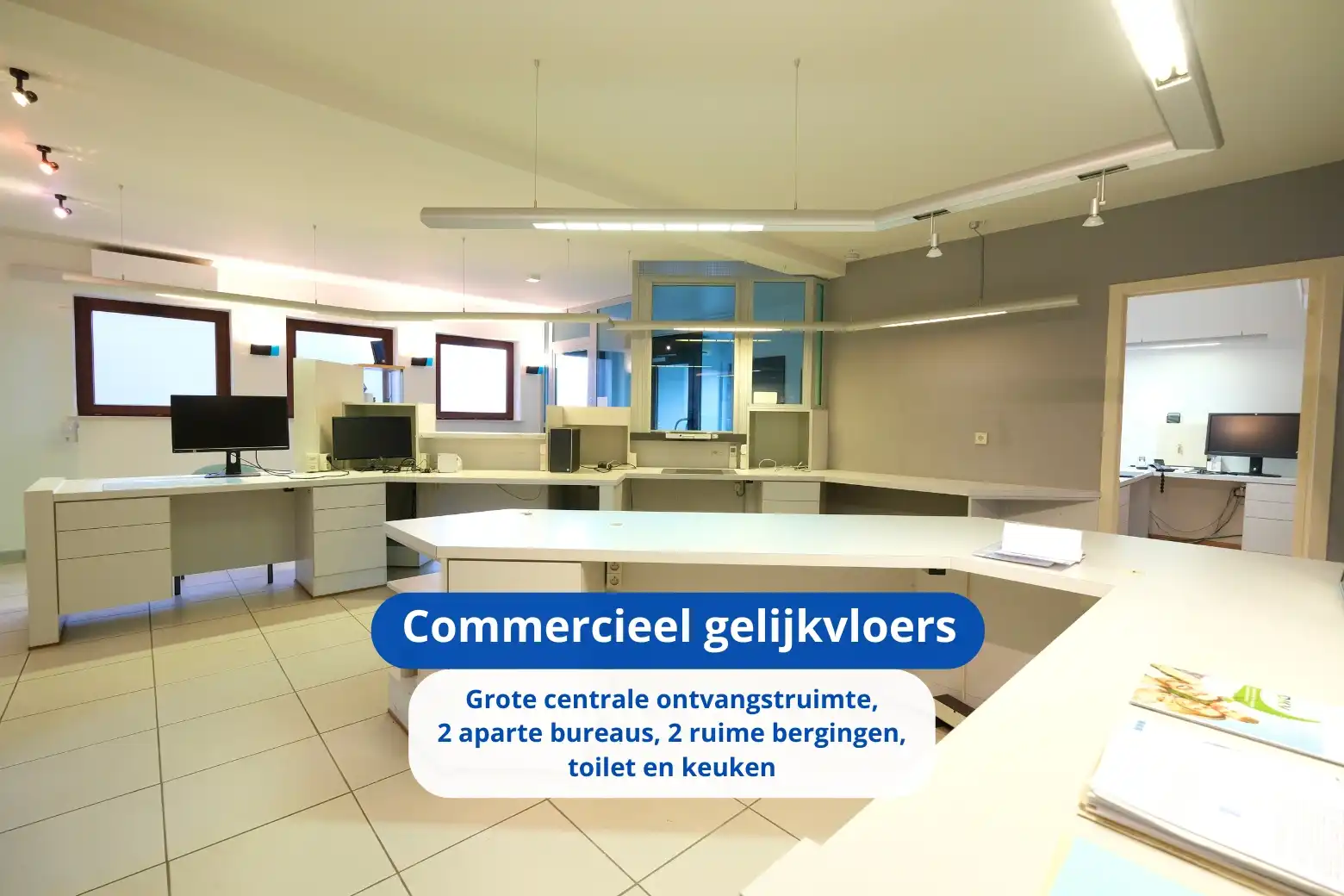 Commercieel gelijkvloers met bovenliggend appartement foto 3
