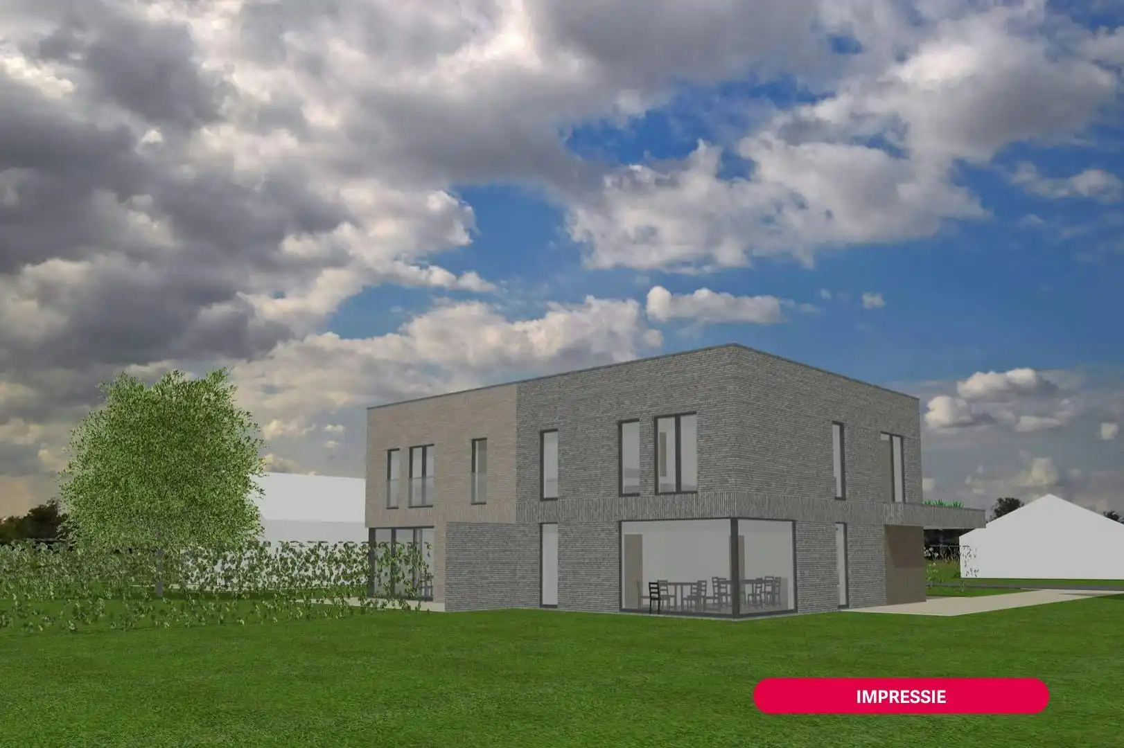 Bouwgrond (1.297m²) te koop voor halfopen bebouwing te Sijsele (Damme) foto 6