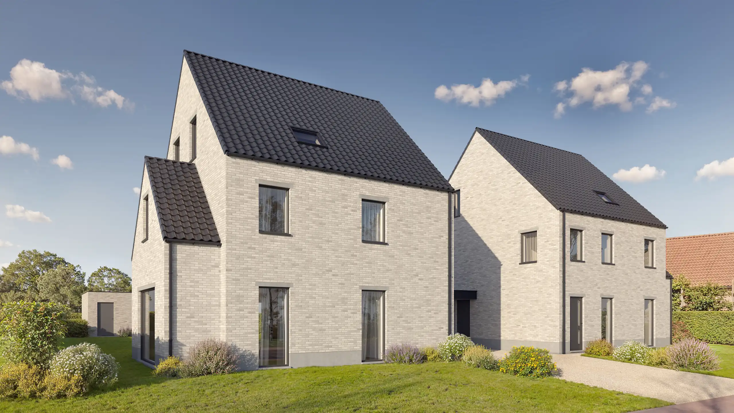 2 nieuwbouwwoningen open bebouwing met carport - 6% BTW  foto {{pictureIndex}}