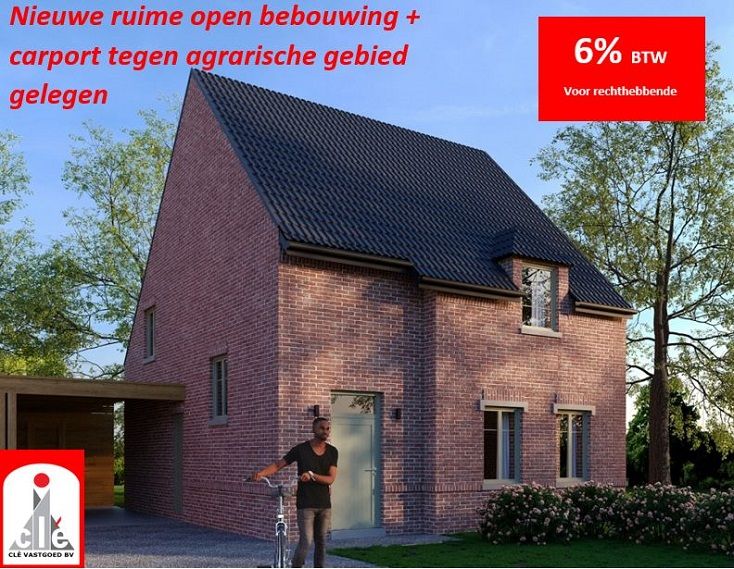 Topaanbod - Nieuwbouwwoning in open bebouwing met carport ! foto 1