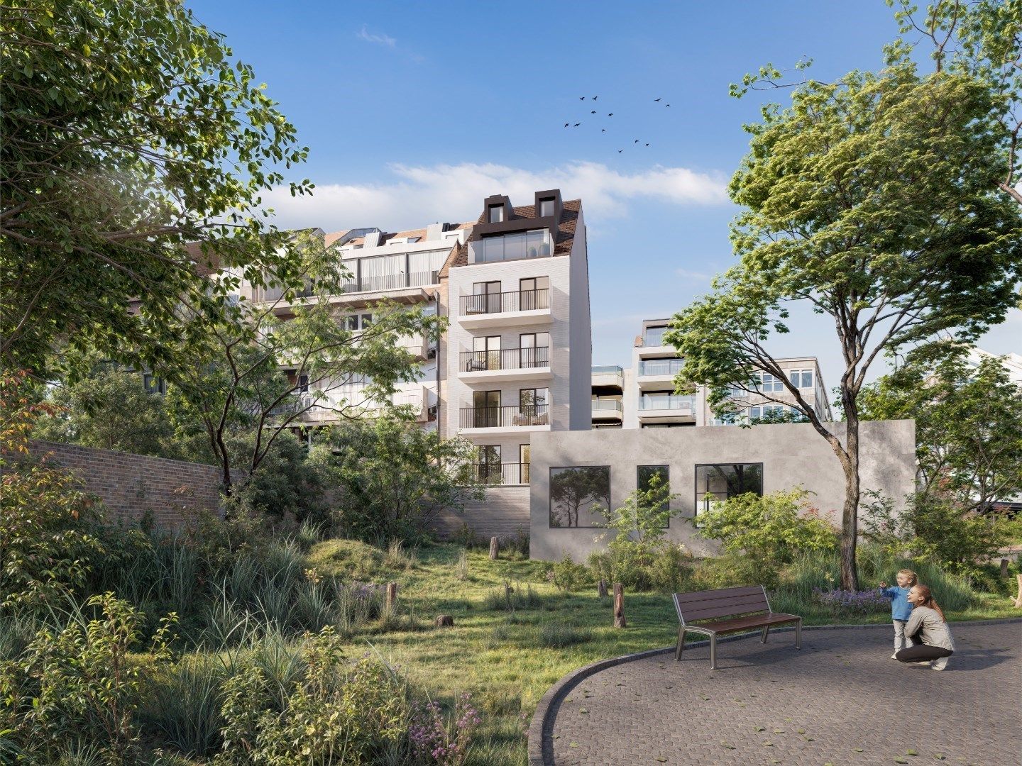 Nieuwbouw appartement gelegen aan de Dumortierlaan, grenzend aan het Yzerpark met achteraan een open zicht op het park en het Zoute. foto 4